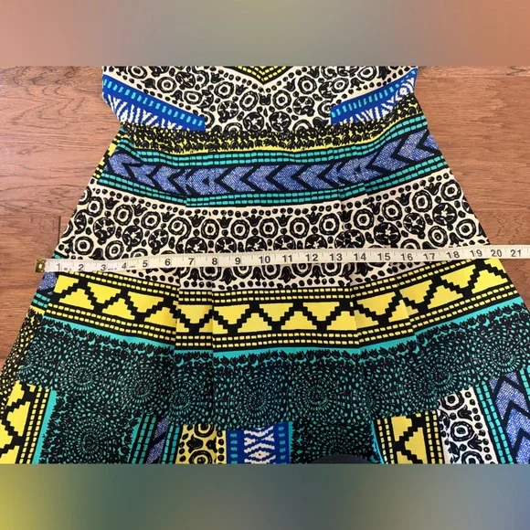 Anthropologie Plenty by Tracy Reese Boho Geometric Mini Dress Size 6 - Picture 5 of 7